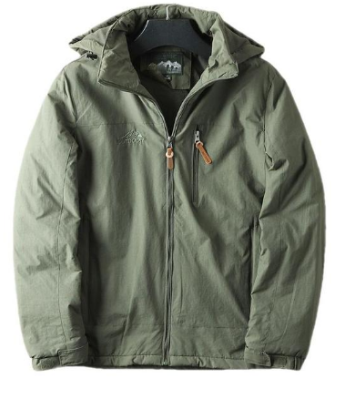 Fleece Lined Warm Hooded Jacket