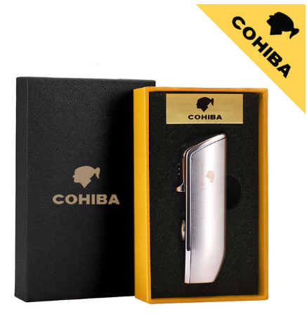 Cohiba Cigar Metal Lighter with Gift Box