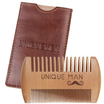 Natural Wood Beard Comb