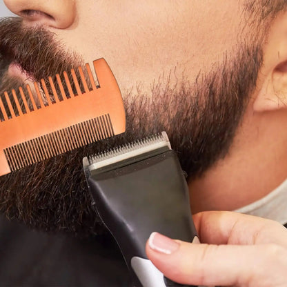 Natural Wood Beard Comb